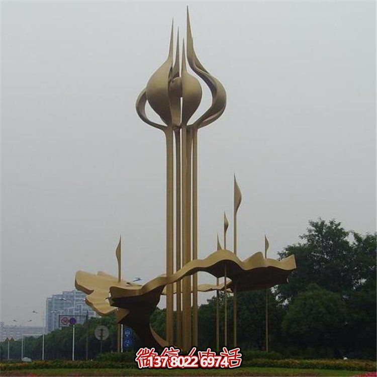 大型不銹鋼景觀擺件，為廣場帶來活力
