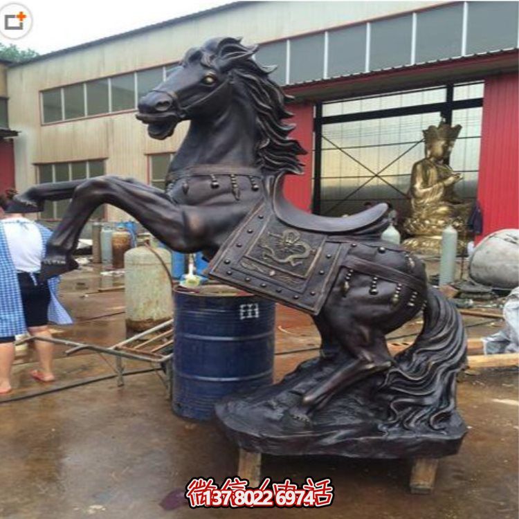 玻璃鋼仿銅戰馬擺件，裝飾你的家