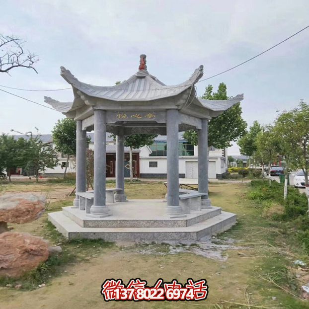 舒適涼亭休息座椅，最適合鄉村戶外休閑