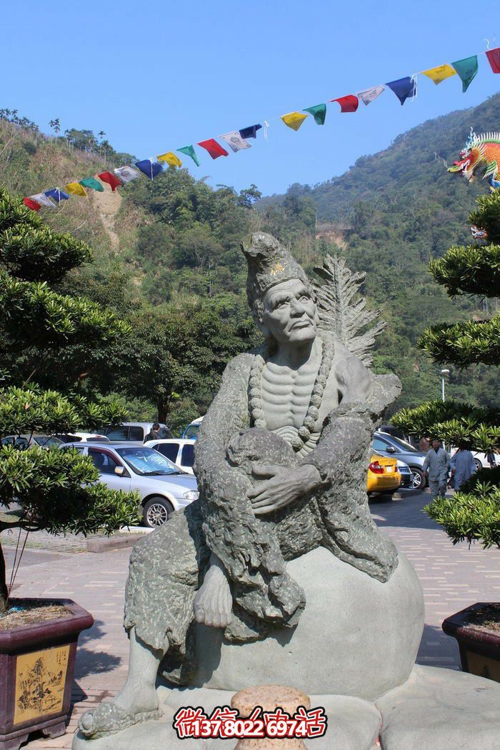 大理石石雕景區(qū)——濟公雕塑