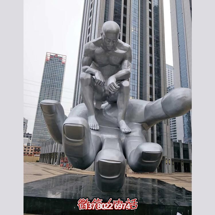 大型不銹鋼創意人物景觀雕塑——鐫刻在商業街、商業廣場的精美絕倫