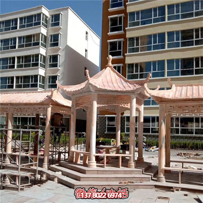精美雕刻大理石涼亭，為小區、公園、休閑區帶來獨特視覺享受