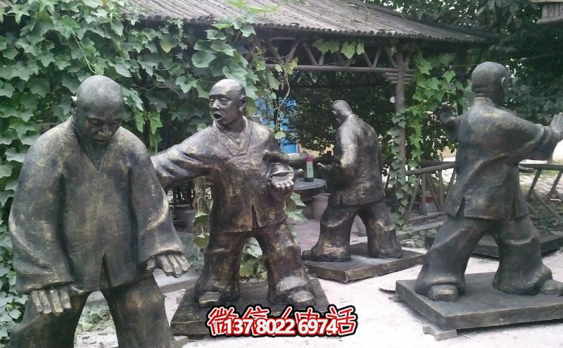 玻璃鋼雕塑景觀，為廣場練功夫人注入靈動之物