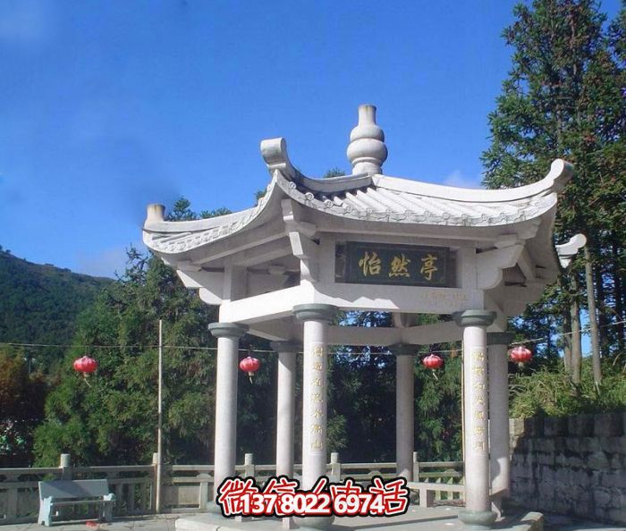 怡然仿古戶(hù)外建筑漢白玉擺放，增添農(nóng)場(chǎng)景觀(guān)魅力