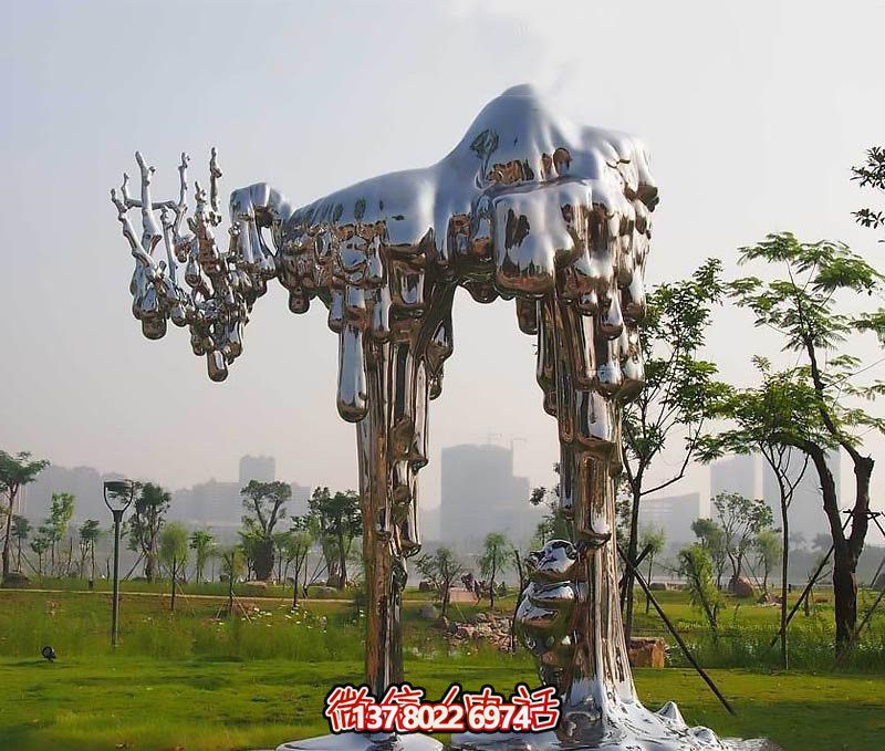 不銹鋼雕塑拱門——傳承抽象文化，融入人文精神