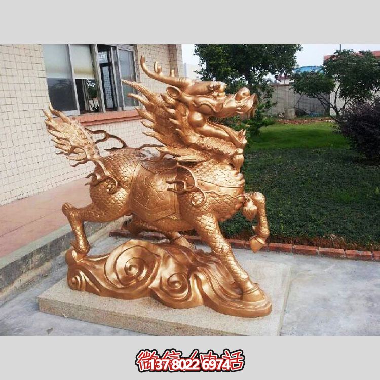 非凡精致的不銹鋼麒麟雕塑，裝點你的別墅庭院
