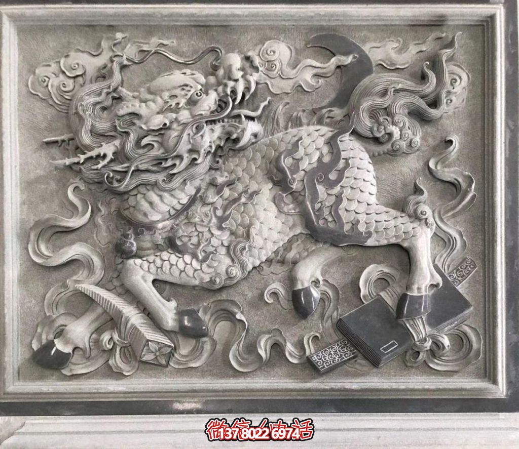 青石麒麟獻(xiàn)瑞：祥瑞滿庭，福佑千秋