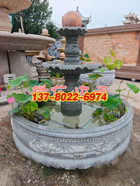 青石風(fēng)水球——景觀噴泉
